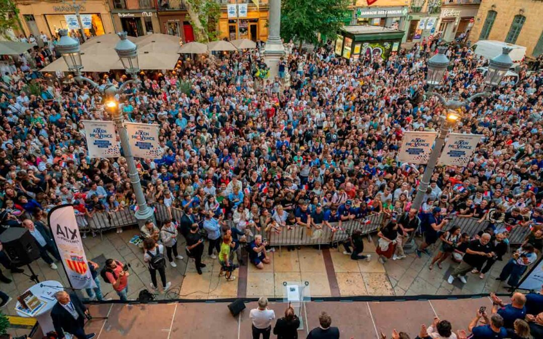 Spécial Aix/ Les Bleus emportés par la foule